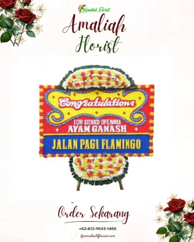 Bunga Papan Congratulation di Pulau Abang